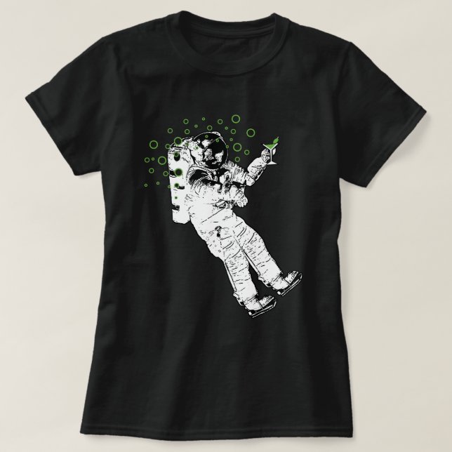 Tipsy Astronaut T-Shirt (Design Front)