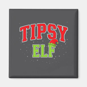 Tipsy Elf Christmas Family Matching Group Xmas Magnet