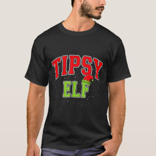 Tipsy Elf Christmas Family Matching Group Xmas  T-Shirt