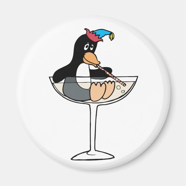 Tipsy Penguin Magnet (Front)
