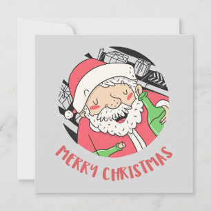 Tipsy Santa Cheer – Merry Christmas Card