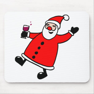 Tipsy Santa Mouse Mat