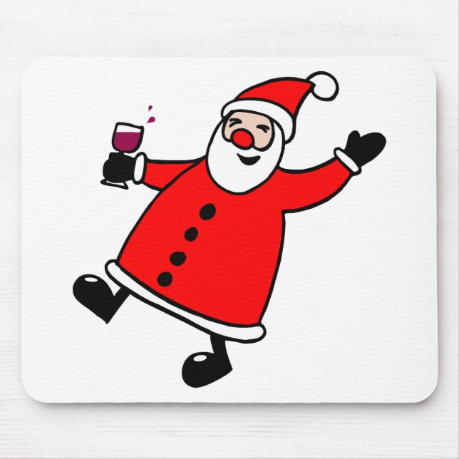 Tipsy Santa Mouse Mat (Front)