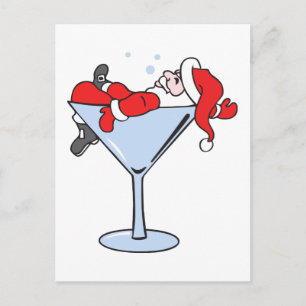 Tipsy Santa Postcard