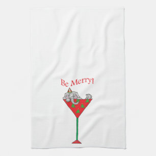 Tipsy-tini's Elephant Tea Towel