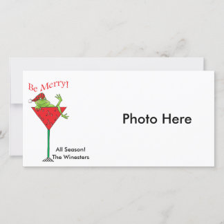 Tipsy-tini's Frog Holiday Card