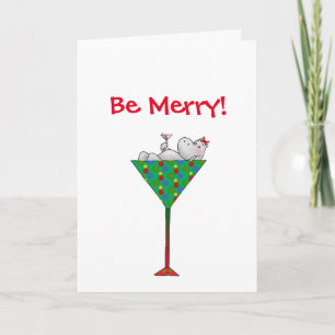 Tipsy-tini's Hippo Holiday Card