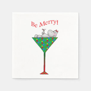 Tipsy-tini's Hippo Napkin