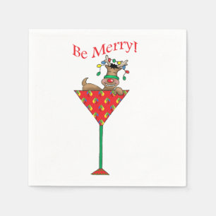 Tipsy-tini's reindeer napkin