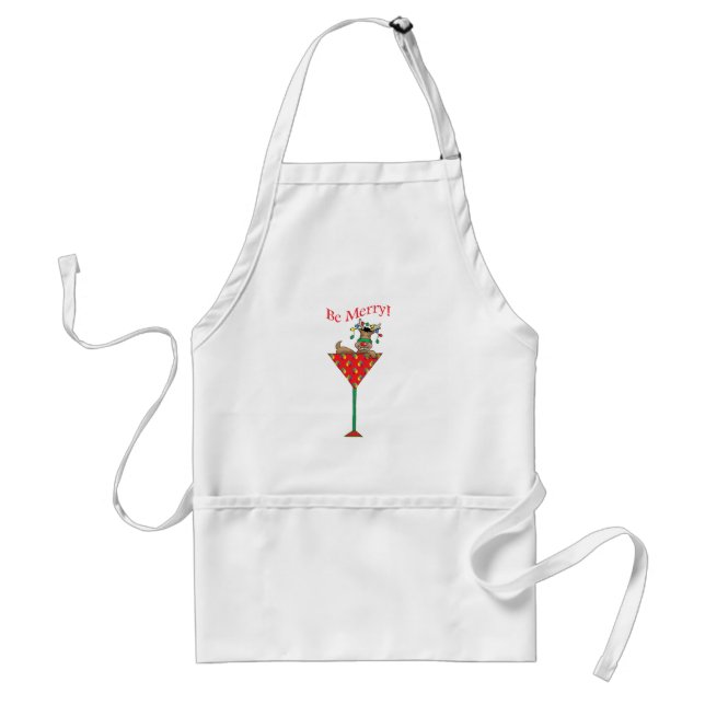 Tipsy-tini's Reindeer Standard Apron (Front)
