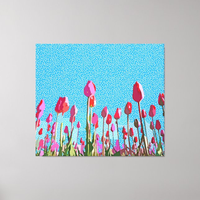Tiptoe through the tulips with me canvas print (Front)