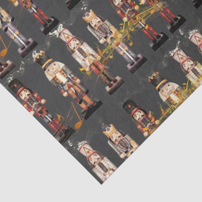 Tiptop Nutcracker Kings Musical Staff Tissue Paper (Detail)