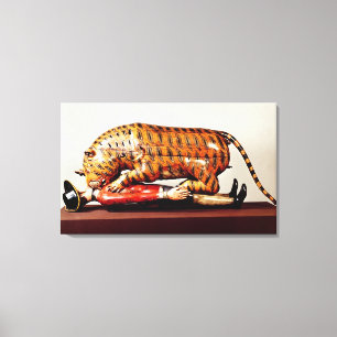 Tipu's Tiger, c.1790 (wood) Canvas Print
