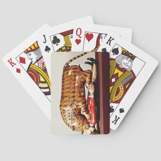 Tipu's Tiger, c.1790 (wood) Playing Cards (Back)