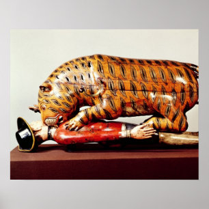 Tipu's Tiger, c.1790 (wood) Poster