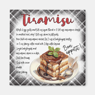 Tiramesu Recipe Magnet