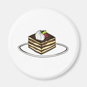 Tiramisu Chocolate Italian Pastry Dessert Magnet