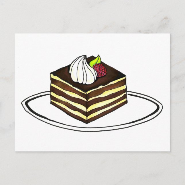 Tiramisu Dessert Italian Bakery Foodie Italy Food Postcard (Front)
