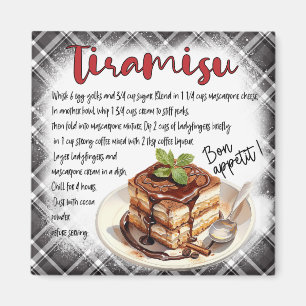 Tiramisu recipe magnet