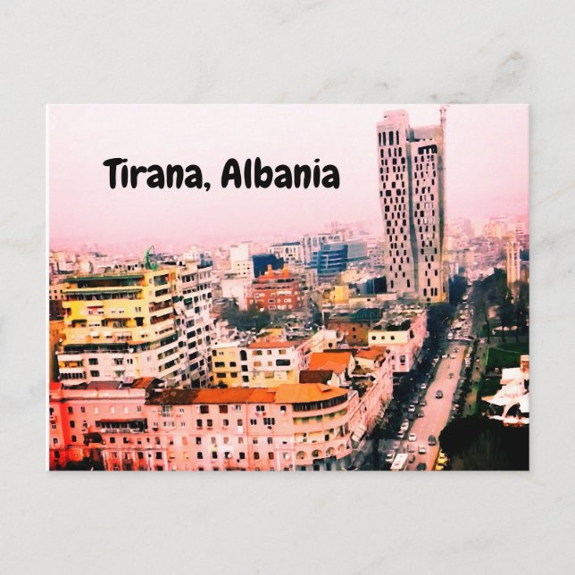 Tirana Albania Postcard (Front)