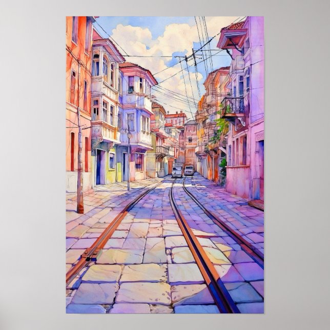 Tirana Albania Urban Art Poster (Front)