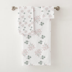 Tirantes T-Shirts With Primav Leaves And Ramillete Bath Towel Set