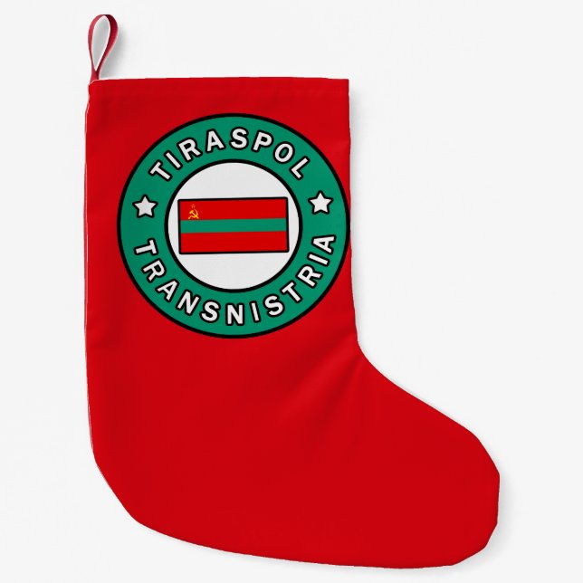 Tiraspol Transnistria Small Christmas Stocking (Front)
