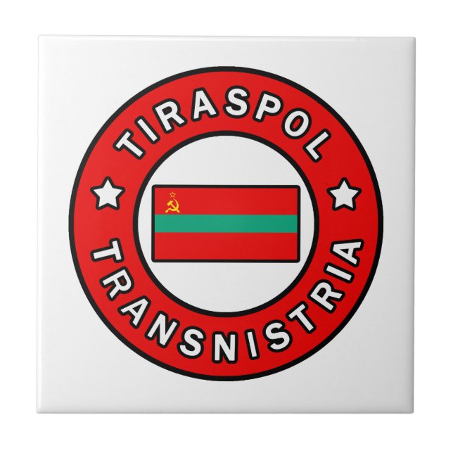 Tiraspol Transnistria Tile (Front)