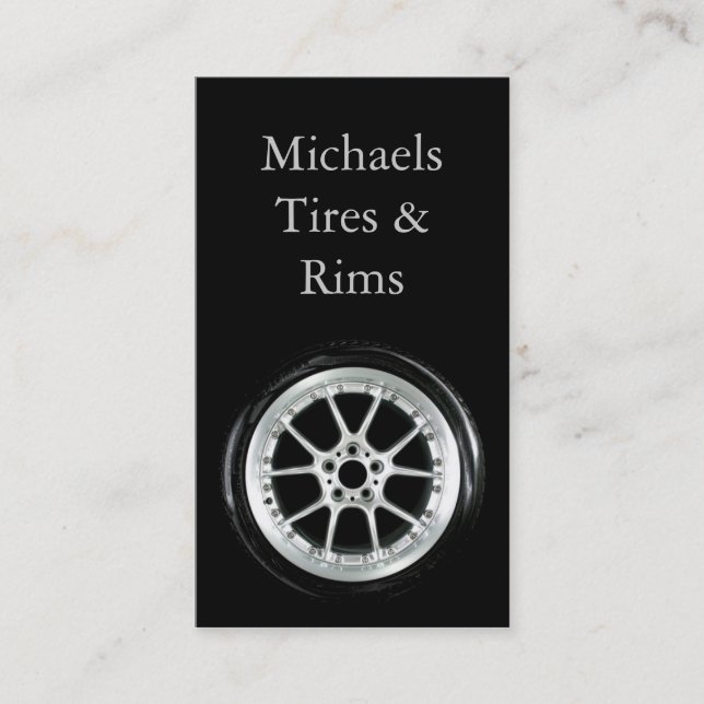 Tire and Rims Business Card (Front)