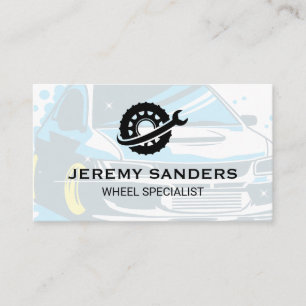 Tire and Wheel Service   Auto Parts   Repair Business Card