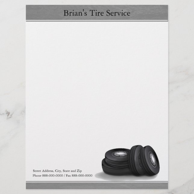 Tire Business Letterhead (Front)