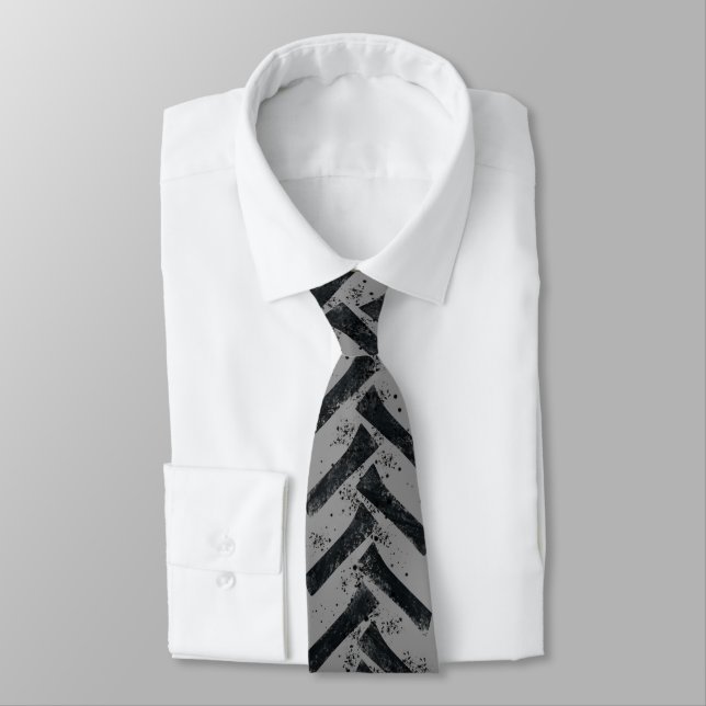 tire prints grunge tie (Tied)