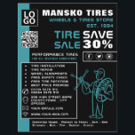 Tire Repair Logo, Tire/Tyre Specialist Shop Flyer<br><div class="desc">Tire Repair Logo,  Tire/Tyre Specialist Shop Advertising Flyer by The Business Card Store.</div>