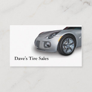 Tire sales business card