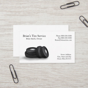 Tire Sales Business Card