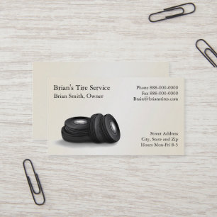 Tire Sales Business Card