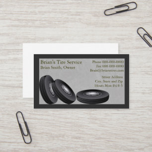 Tire Sales Business Card