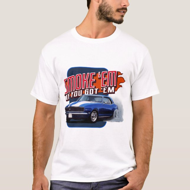 Tire Smoke Camaro T-Shirt (Front)