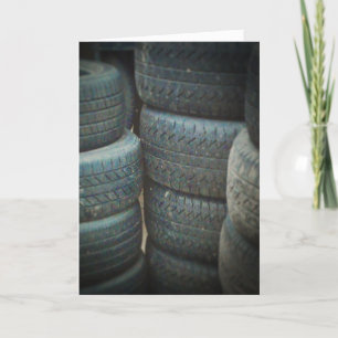 "Tire Stacks" Get Well Card