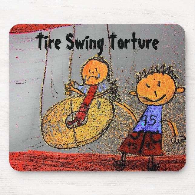 Tire Swing Torture Mouse Mat (Front)
