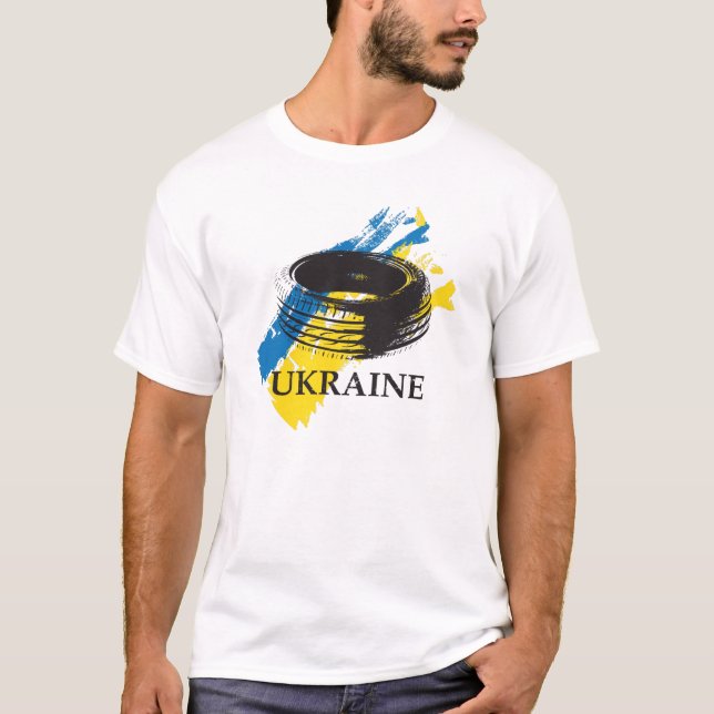 Tire – symbol of Ukrainian Revolution of Dignity T-Shirt (Front)