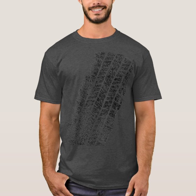 Tire Track funny halloween T-Shirt (Front)