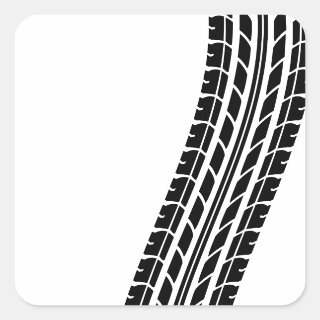tire-track-t-shirts.png square sticker (Front)