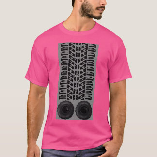Tire tracks and some big tires T-Shirt