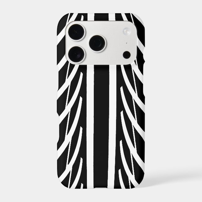 Tire Tread Pattern Texture Abstract B&W (Back)