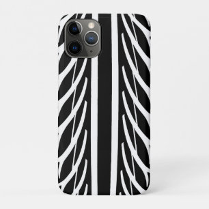 Tire Tread Pattern Texture Abstract B&W iPhone 11 Pro Case