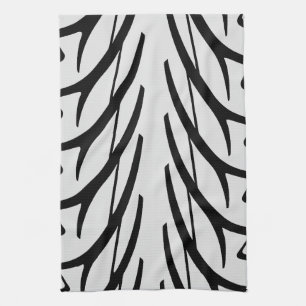 Tire Tread Texture Abstract Pattern Tea Towel
