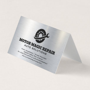Tire Wrench Logo   Auto Repair Shop Business Card