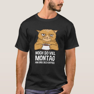 Tired cat coffee espresso coffee lovers men women T-Shirt