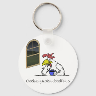 Tired Chicken Key Ring